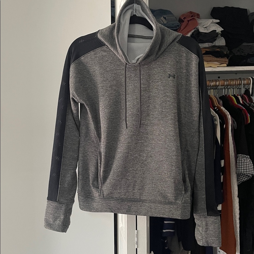 Under Armour Charcoal and Black Cowl Neck